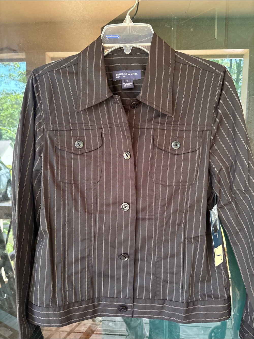 Deadstock NWT Vintage 2007 Jones New York Pinstripe Jacket w/Receipt!! Sz Small